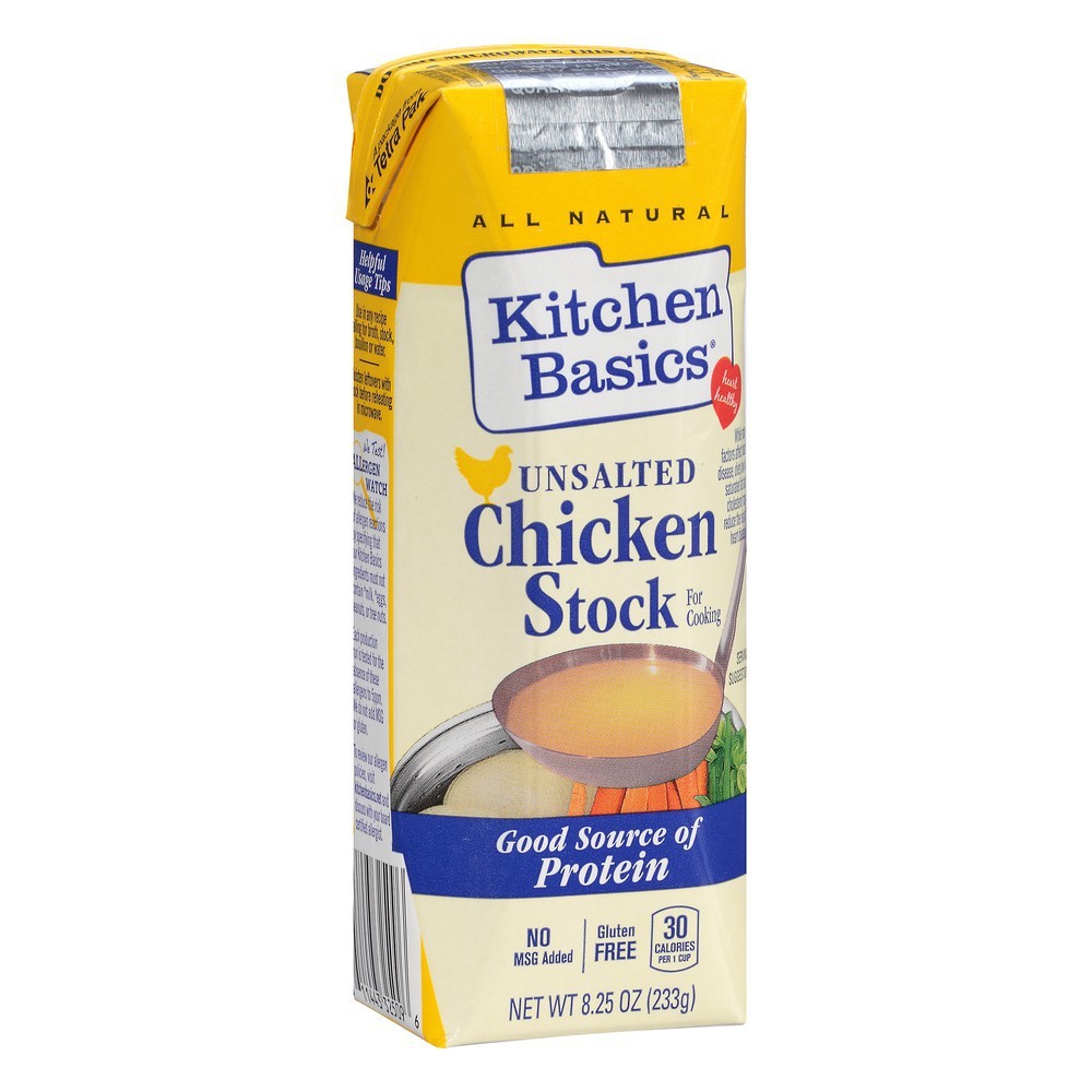 KITCHEN BASICS ORIGINAL UNSALTED CHICKEN STOCK 8.25OZ The Gourmet Grocer