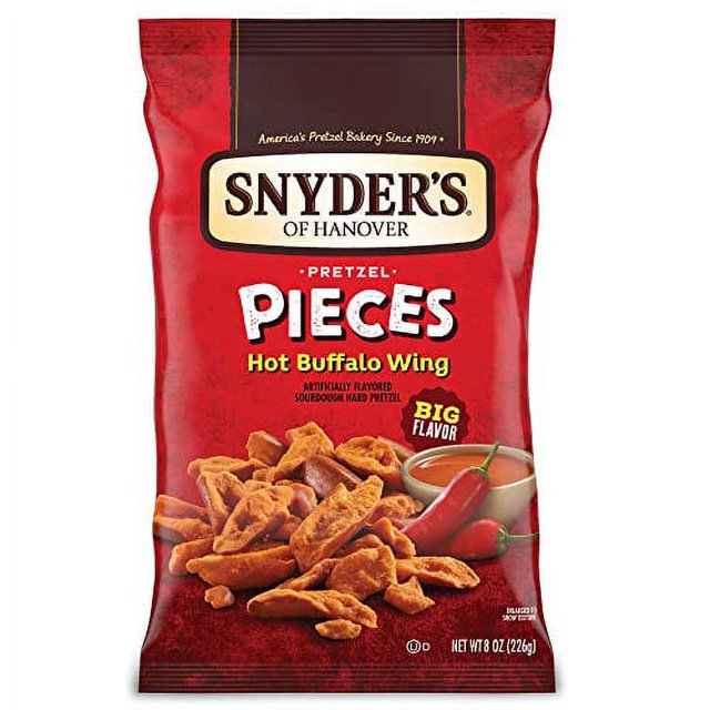 SNYDER'S OF HANGOVER PRETZEL PIECES HOT BUFFALO WING 2.25OZ The Gourmet Grocer