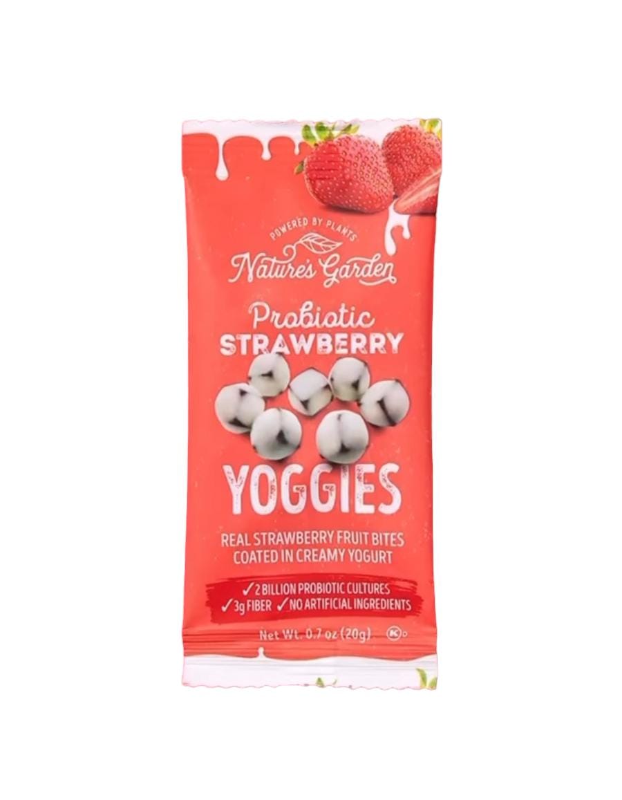 NATURE'S GARDEN PROBIOTIC STRAWBERRY YOGGIES 0.7OZ The Gourmet Grocer