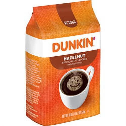 DUNKIN HAZELNUT GROUND COFFEE 18OZ The Gourmet Grocer