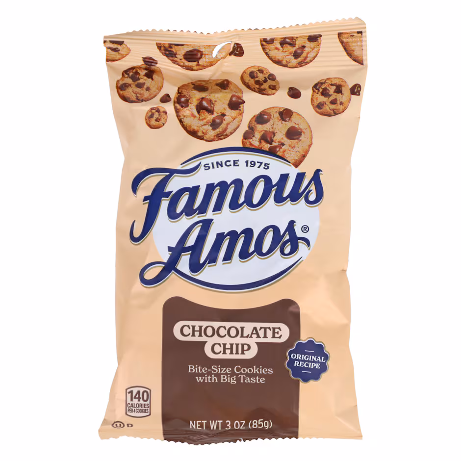FAMOUS AMOS CHOCOLATE CHIP COOKIES 2OZ