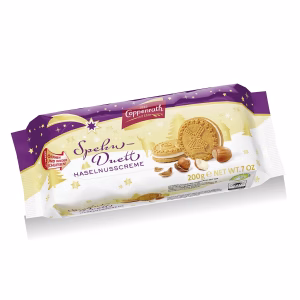 COPPENRATH SPEKU-DUETT HAZELNUT SANDWICH COOKIES 7.1OZ